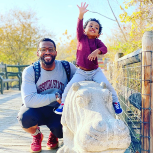 Chris and his 2-year old son, Levin