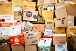 cardboard box lot