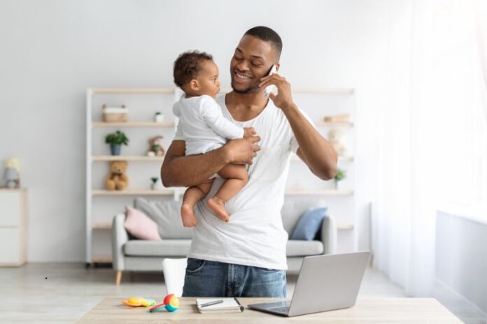 dad multitasking