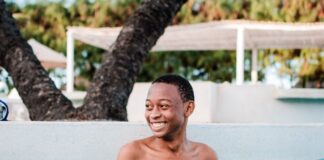 kid swimming