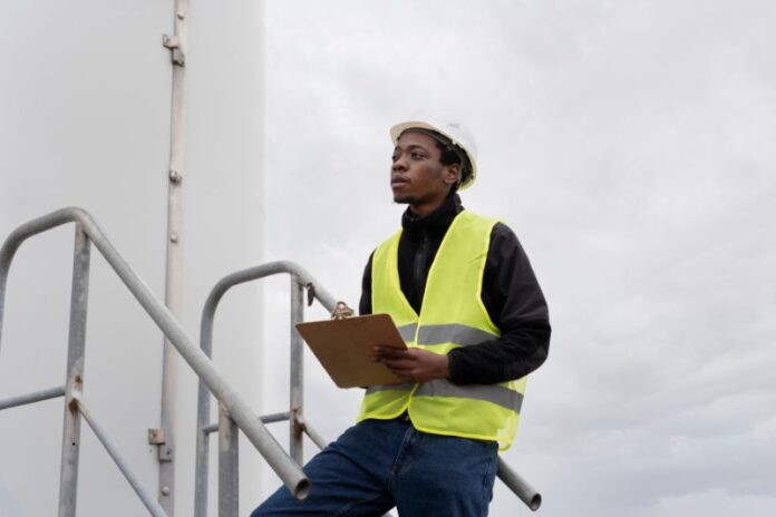 engineer wearing equipment