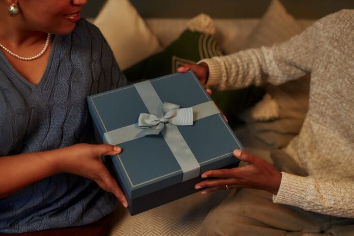 exchanging gifts