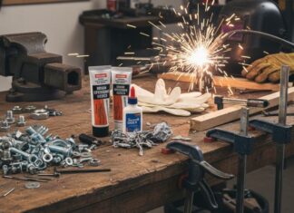 nuts bolts glue tubes
