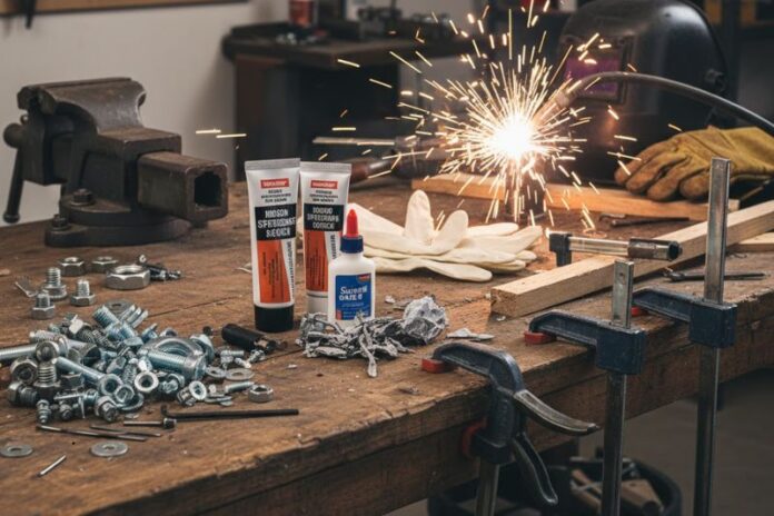 nuts bolts glue tubes