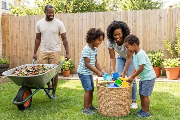 fun family tips to make backyard cleaning enjoyable