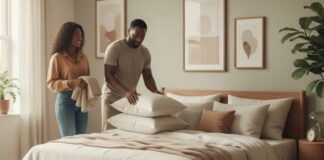 how to create stylish comfortable couples bedroom