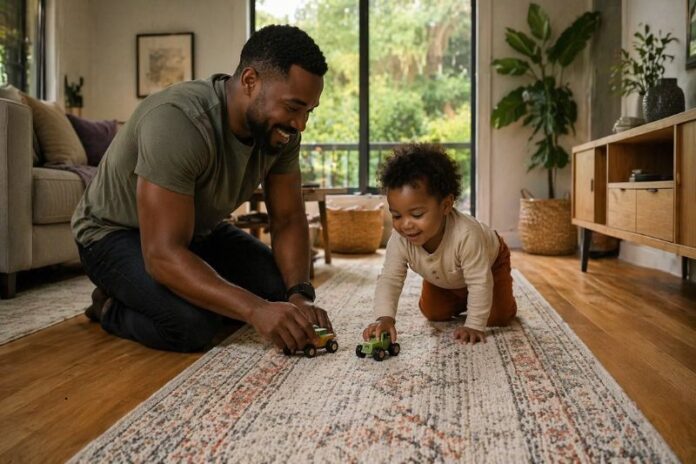 family proof flooring why runner rugs are a dads best friend