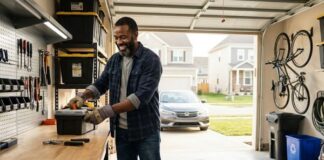dad reclaim family garage