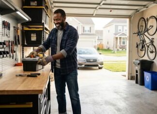 dad reclaim family garage