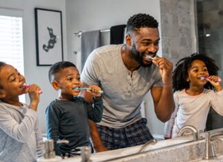 easy ways dads make dental care part family life