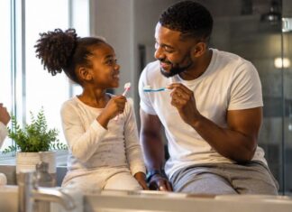 why dads play important role childrens oral health