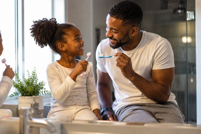 why dads play important role childrens oral health