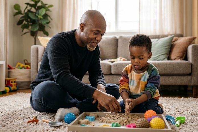 bonding over sensory play simple ways dads can help kids unwind after school